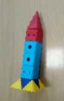 Космическая ракета из ТИКО-конструктора